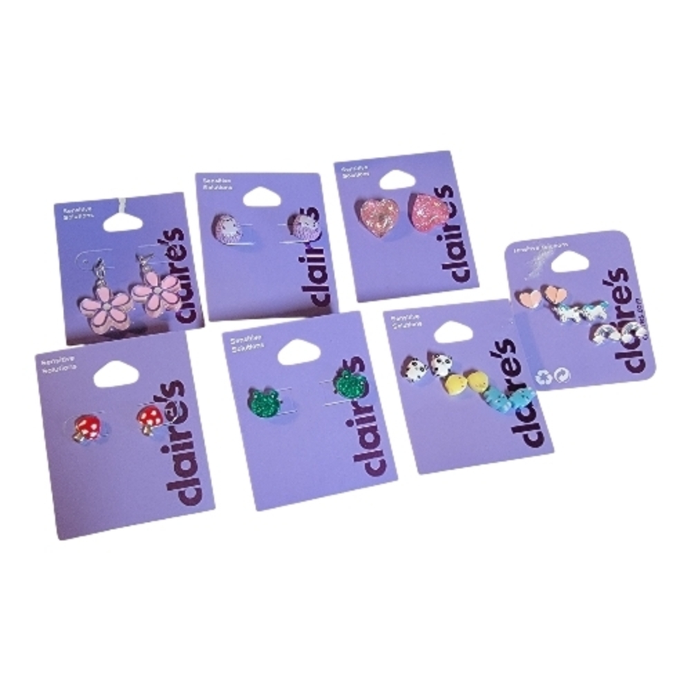 NWT Claire's Kids Earring Sets